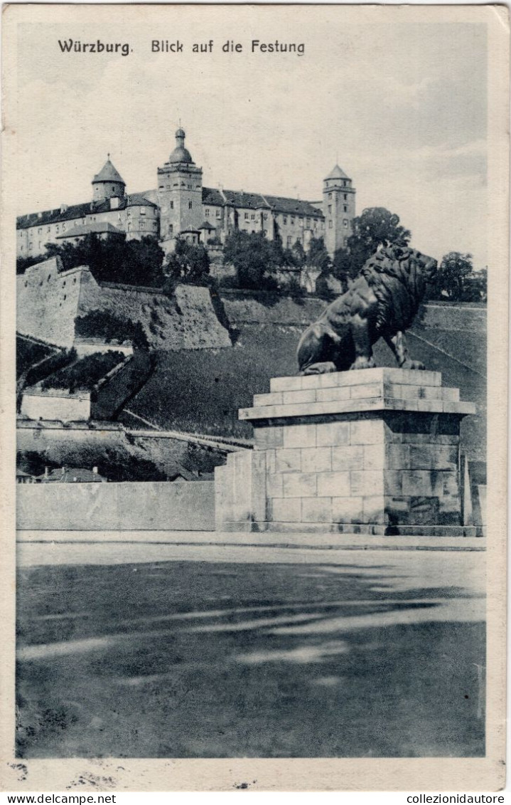 WÜRZBURG - BLICK AUF DIE FESTUNG - CARTOLINA FP SPEDITA NEL PRIMO 900 - Würzburg