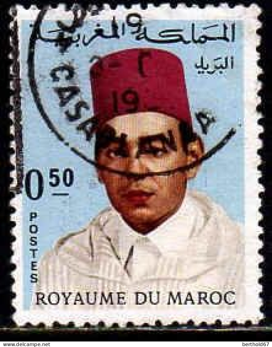 Maroc Poste Obl Yv: 544 Mi:609 Hassan II Burnous (Beau Cachet Rond) - Marokko (1956-...)