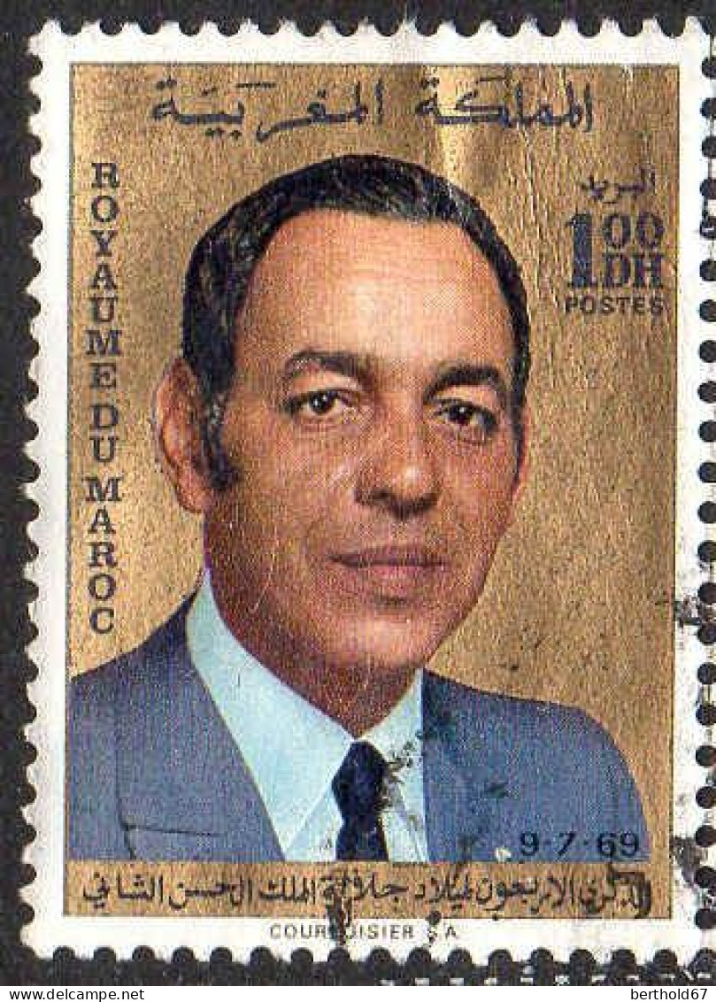 Maroc Poste Obl Yv: 588 Mi:654 Hassan II (cachet Rond) - Morocco (1956-...)