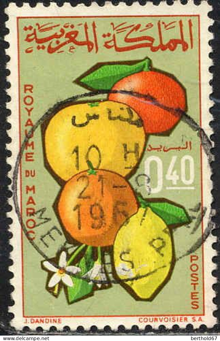 Maroc Poste Obl Yv: 509 Mi: 572 (Agrumes) (TB Cachet à Date) - Marokko (1956-...)