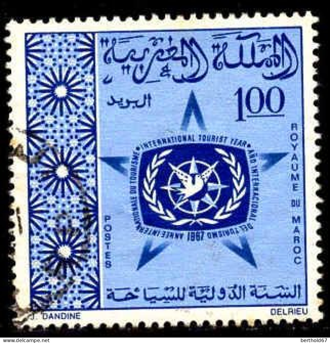 Maroc Poste Obl Yv: 528 Mi:589 Année Internationale Du Tourisme (Beau Cachet Rond) - Marokko (1956-...)