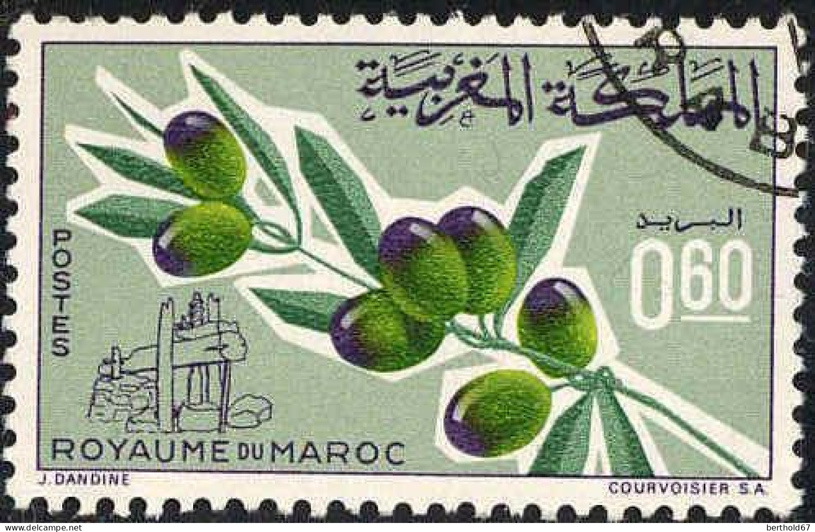 Maroc Poste Obl Yv: 510 Mi:571 Branche D'olivier (cachet Rond) - Morocco (1956-...)