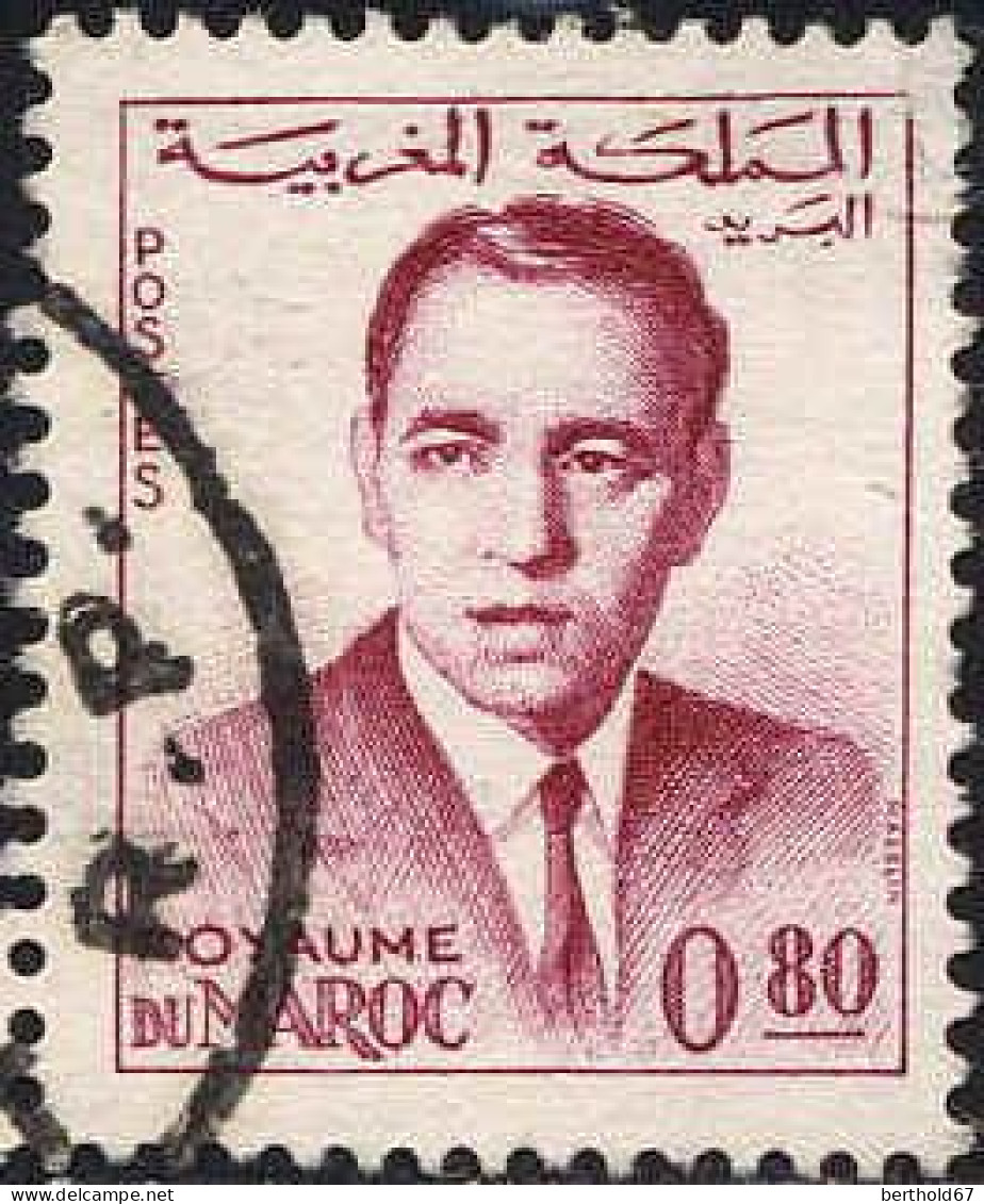 Maroc Poste Obl Yv: 444 Mi:502 Hassan II (cachet Rond) - Morocco (1956-...)