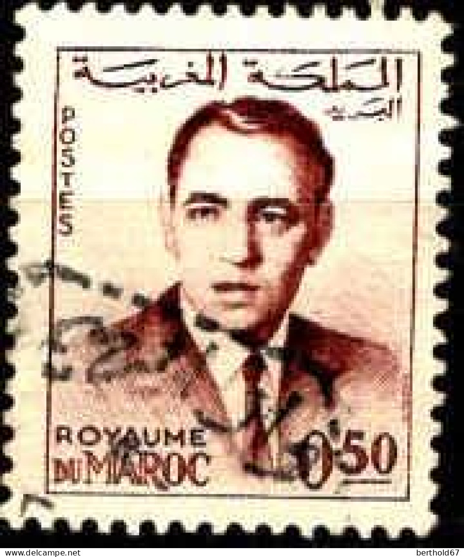 Maroc Poste Obl Yv: 442 Mi:499 Hassan II (TB Cachet) Cachet Hexagonal - Morocco (1956-...)