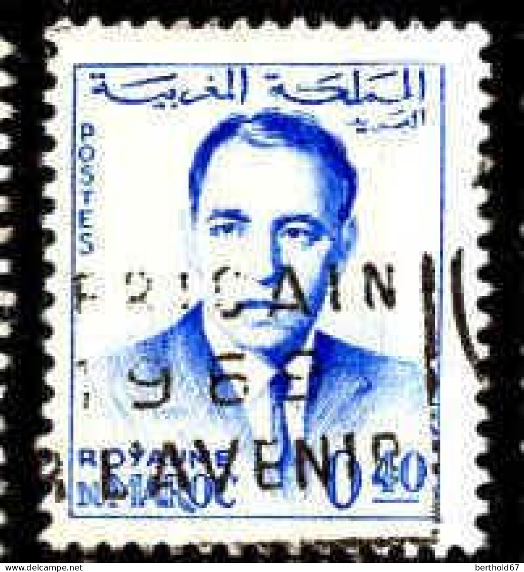 Maroc Poste Obl Yv: 441B Mi:498 Hassan II (Belle Obl.mécanique) - Marokko (1956-...)