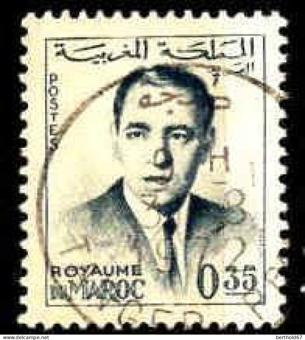 Maroc Poste Obl Yv: 441A Mi:497 Hassan II (TB Cachet à Date) 31-8-1972 - Marokko (1956-...)
