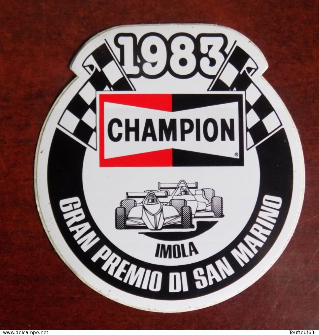 Autocollant Champion 1983 Gran Premio Di San Marino Imola - Pegatinas