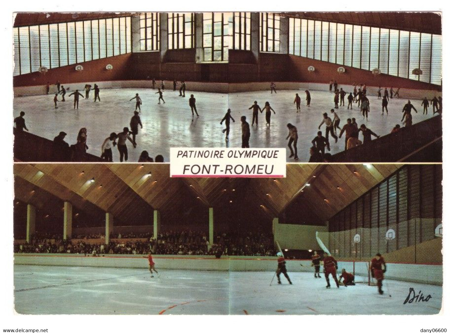 FONT ROMEU Patinoire Olympique  (carte Photo Animée) - Other & Unclassified