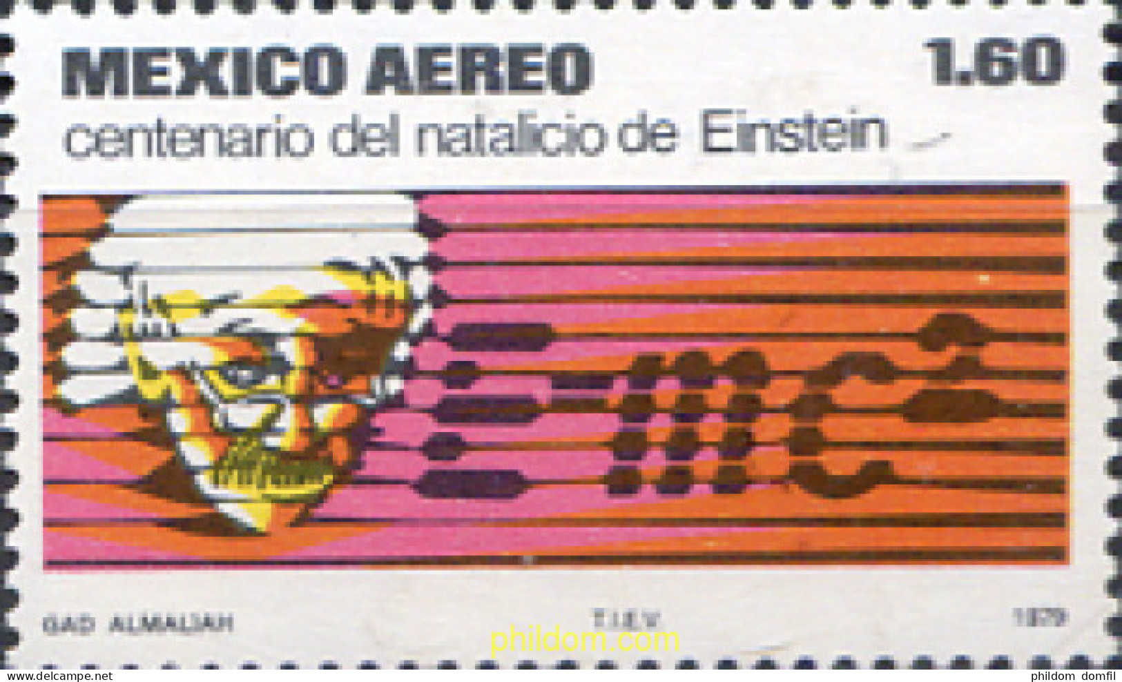 182642 MNH MEXICO 1979 CENTENARIO DEL NACIMIENTO DE ALBERT EINSTEIN - Messico