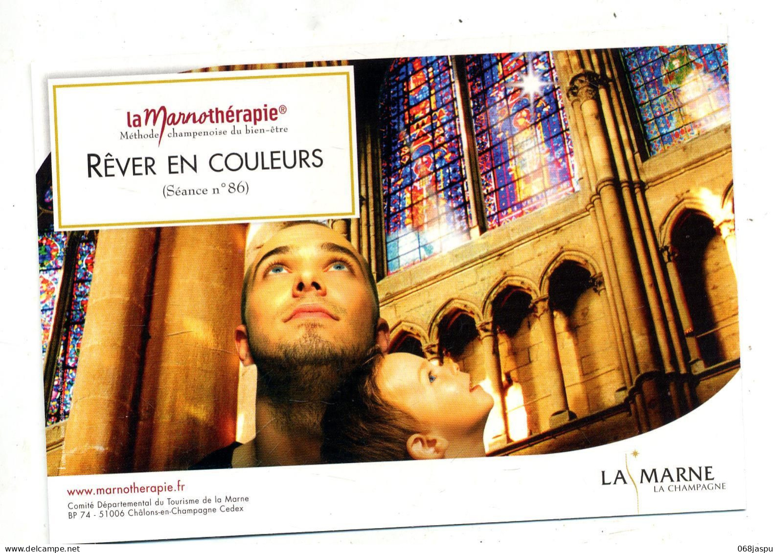 Carte Revez En Couleur Marne - Publicités