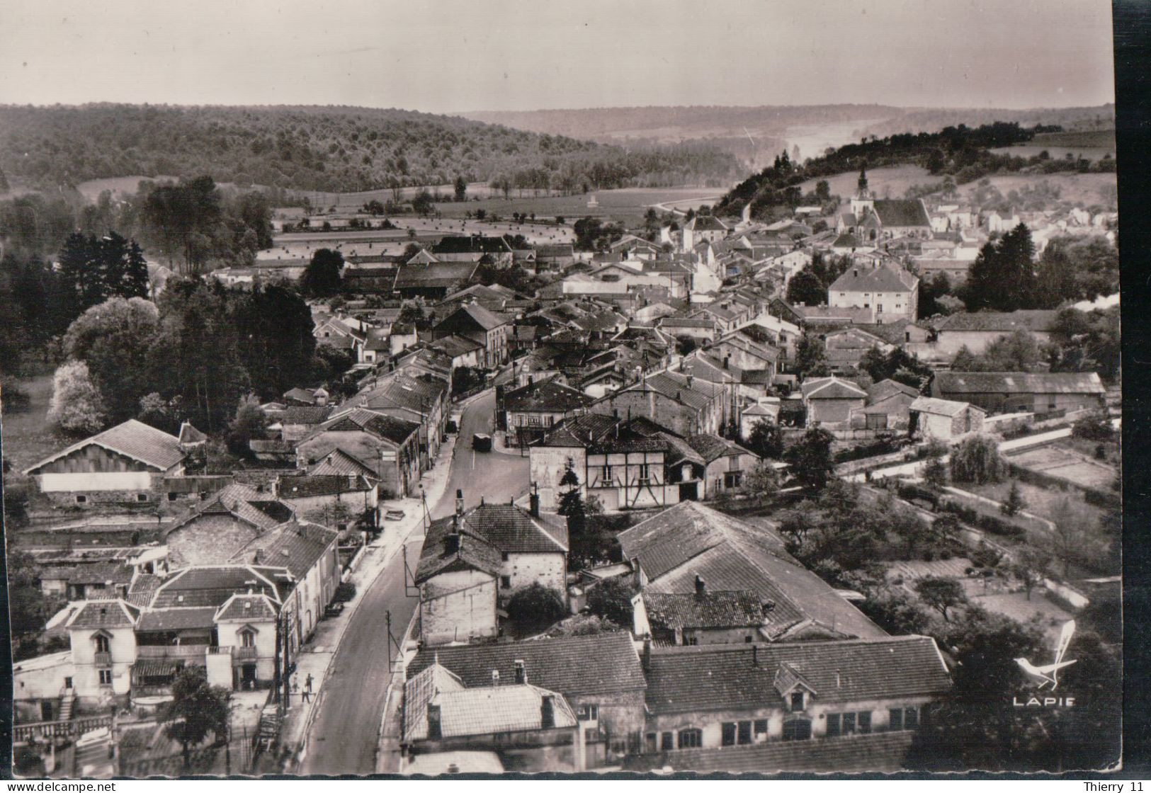 Cpsm 52 Doulevant Le Château  Vue Générale, En Avion Au Dessus De ... - Doulevant-le-Château