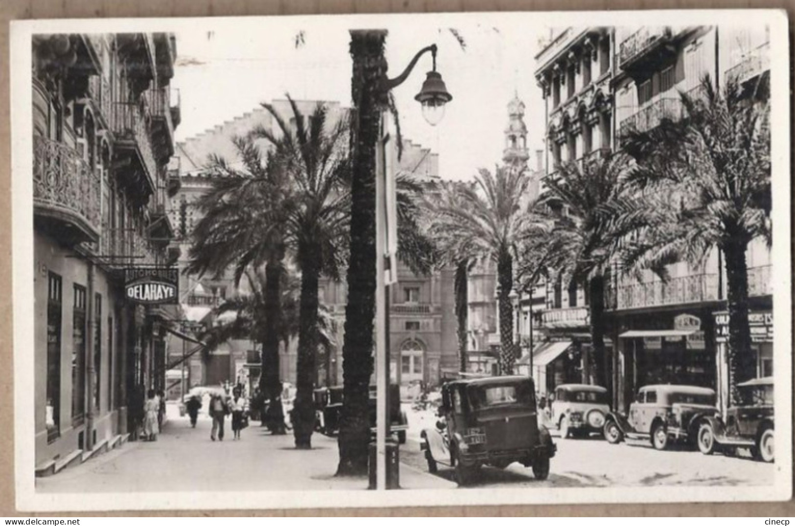 CPSM 83 - TOULON - Avenue Colbert - TB PLAN CENTRE VILLE ANIMATION TB AUTOMOBILES MAGASINS GARAGE DELAHAYE - Toulon