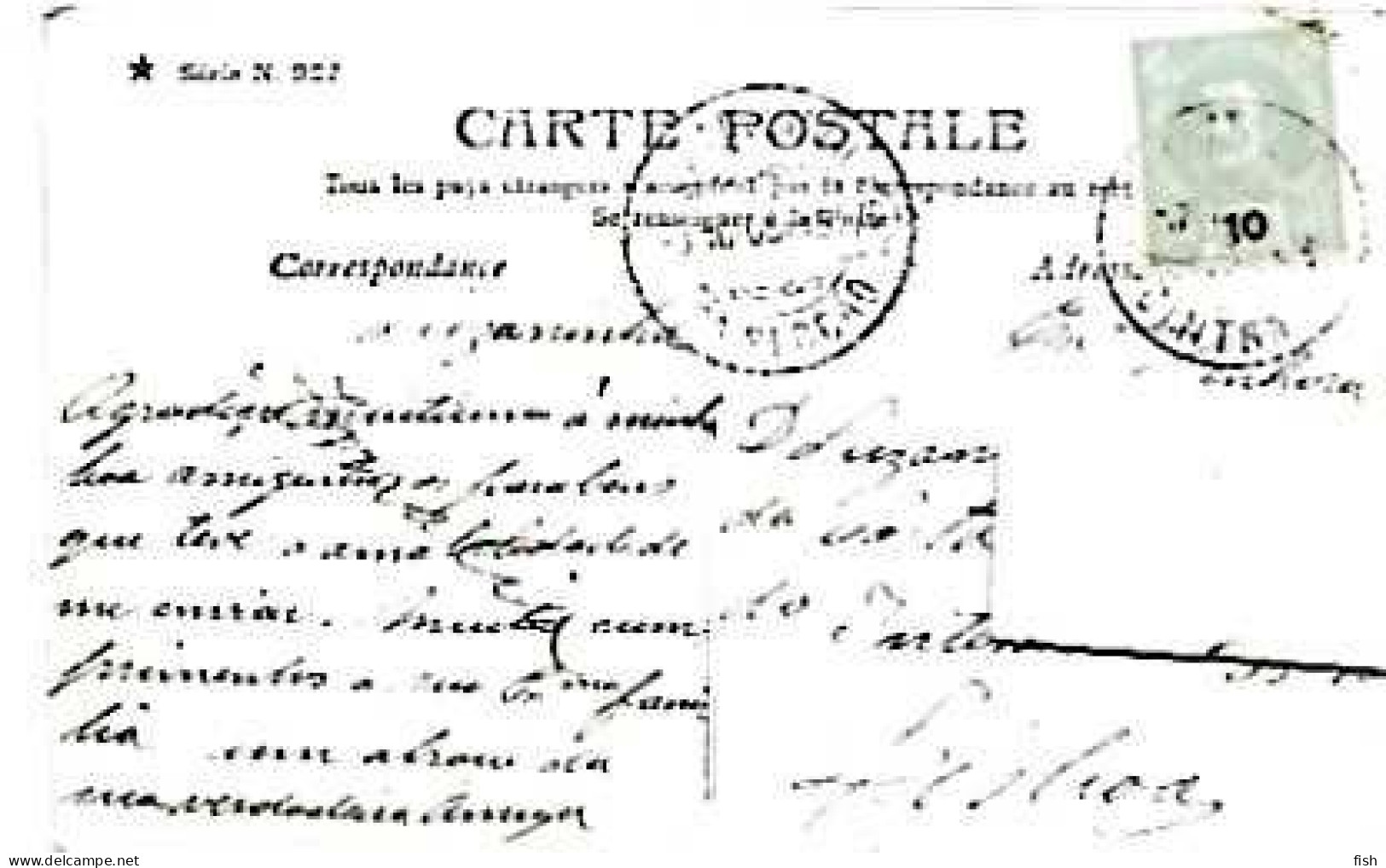 Portugal & Marcofilia, Fantasia, Criança, Ed. Stebbing Serie 927 Paris, Cintra A Lisboa 1908 (6888) - Brieven En Documenten