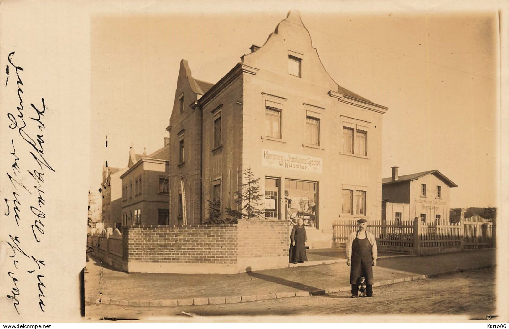 Weinböhla , Saxe * Carte Photo * Klempnerei NÜSSLER , Beethovenstrasse * Weinboehla Germany Allemagne - Weinböhla