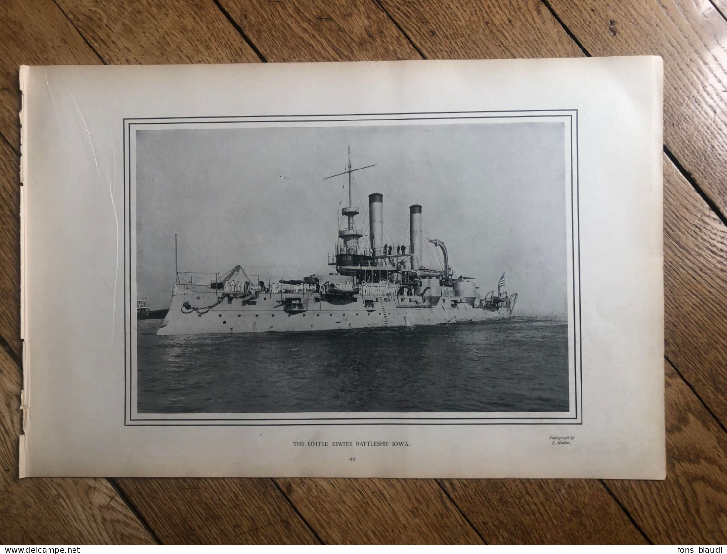 1900 - Iconographie - The USS Battleship Iowa - Grand Format - Barcos