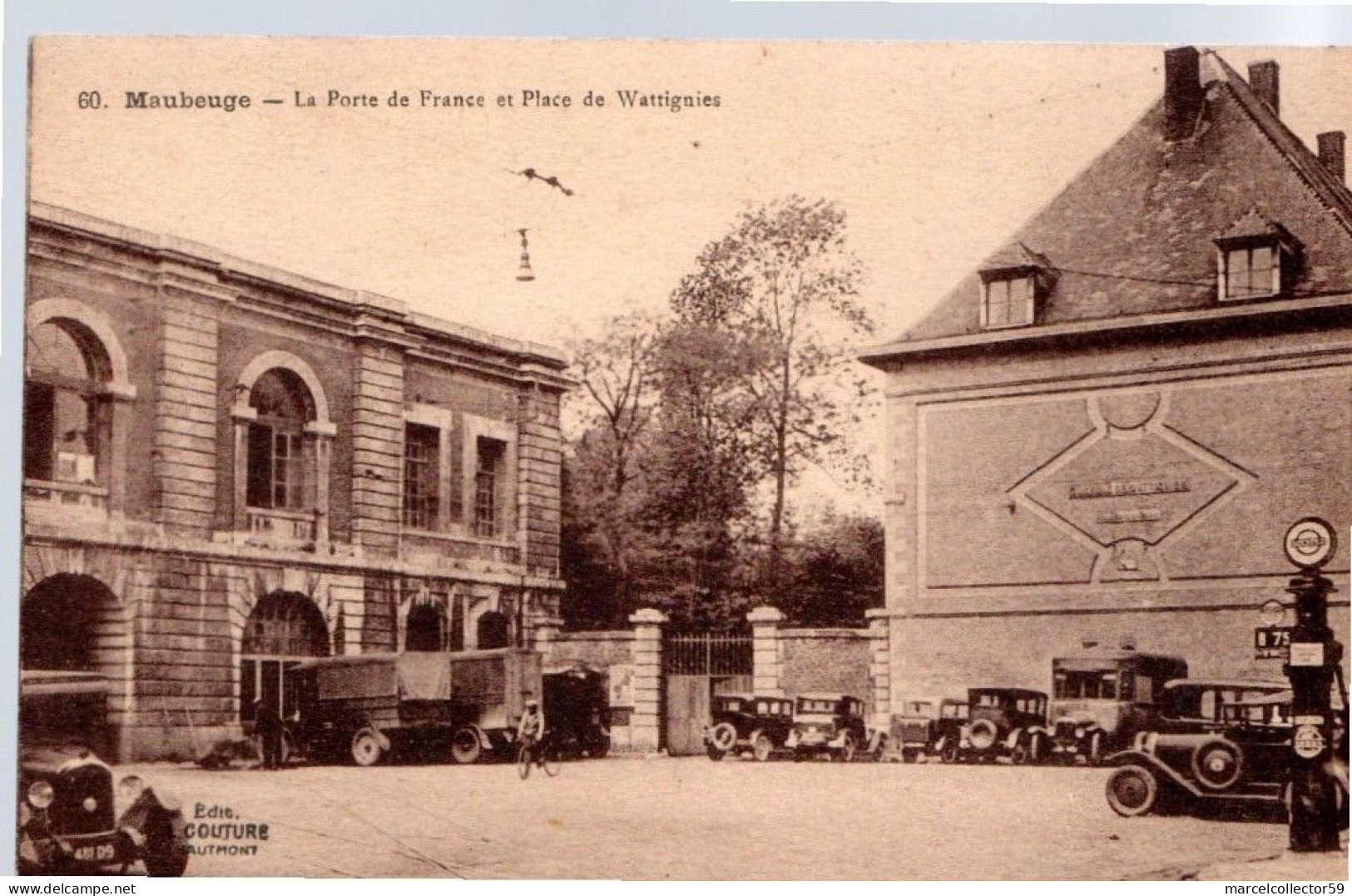 CPA - Maubeuge - La Porte De France Et Place De Wattignies Be (nord 59) - Maubeuge