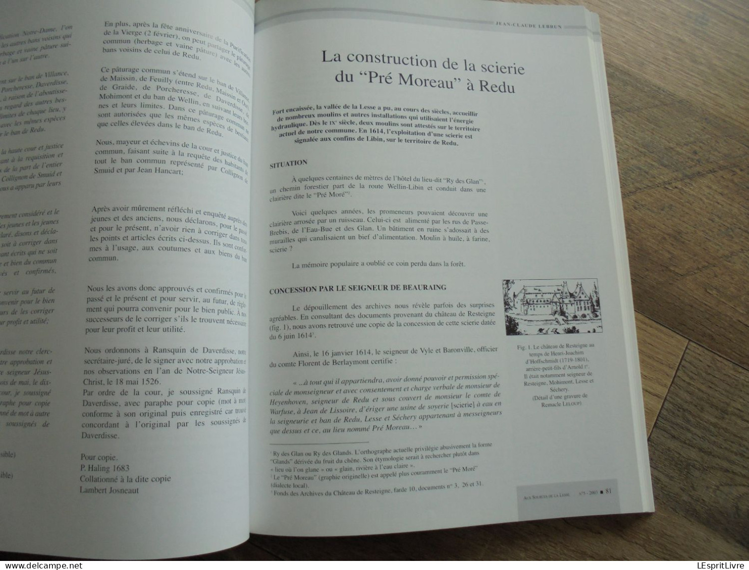 AUX SOURCES DE LA LESSE N° 5 Régionalisme Anloy Villance Libin Ochamps Smuid SAS Guerre 40 45 Transinne Généalogie Mahin