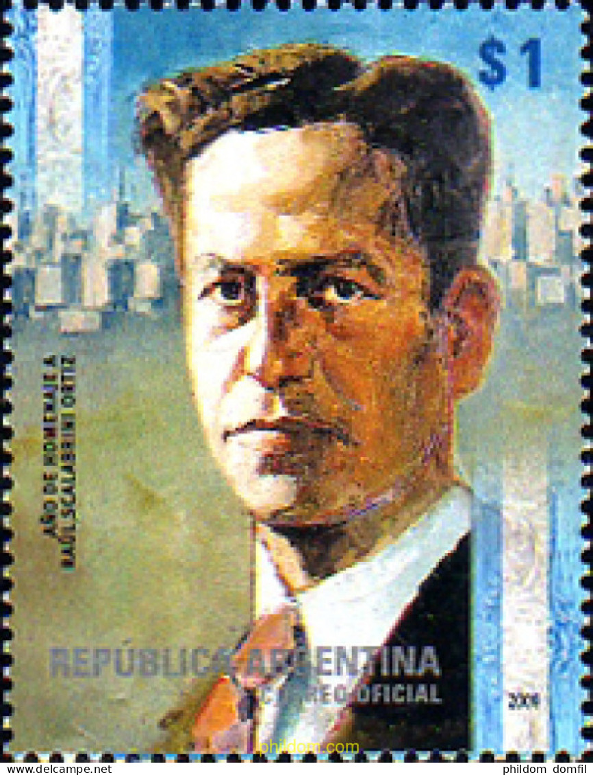 235398 MNH ARGENTINA 2009 PERSONAJES - RAUL SCALABRINI ORTIZ (1898-1959) ESCRITOR Y PERIODISTA - Neufs