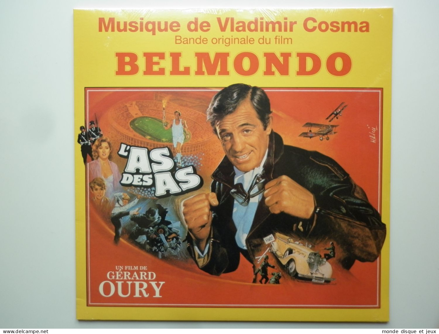 Vladimir Cosma Album 33Tours Vinyle Jean Paul Belmondo L'As Des As Bof - Andere - Franstalig