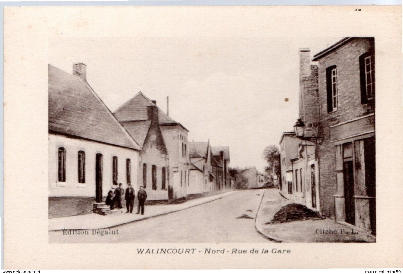 CPA - Walincourt - Rue De La Gare Be (nord 59) - Autres & Non Classés