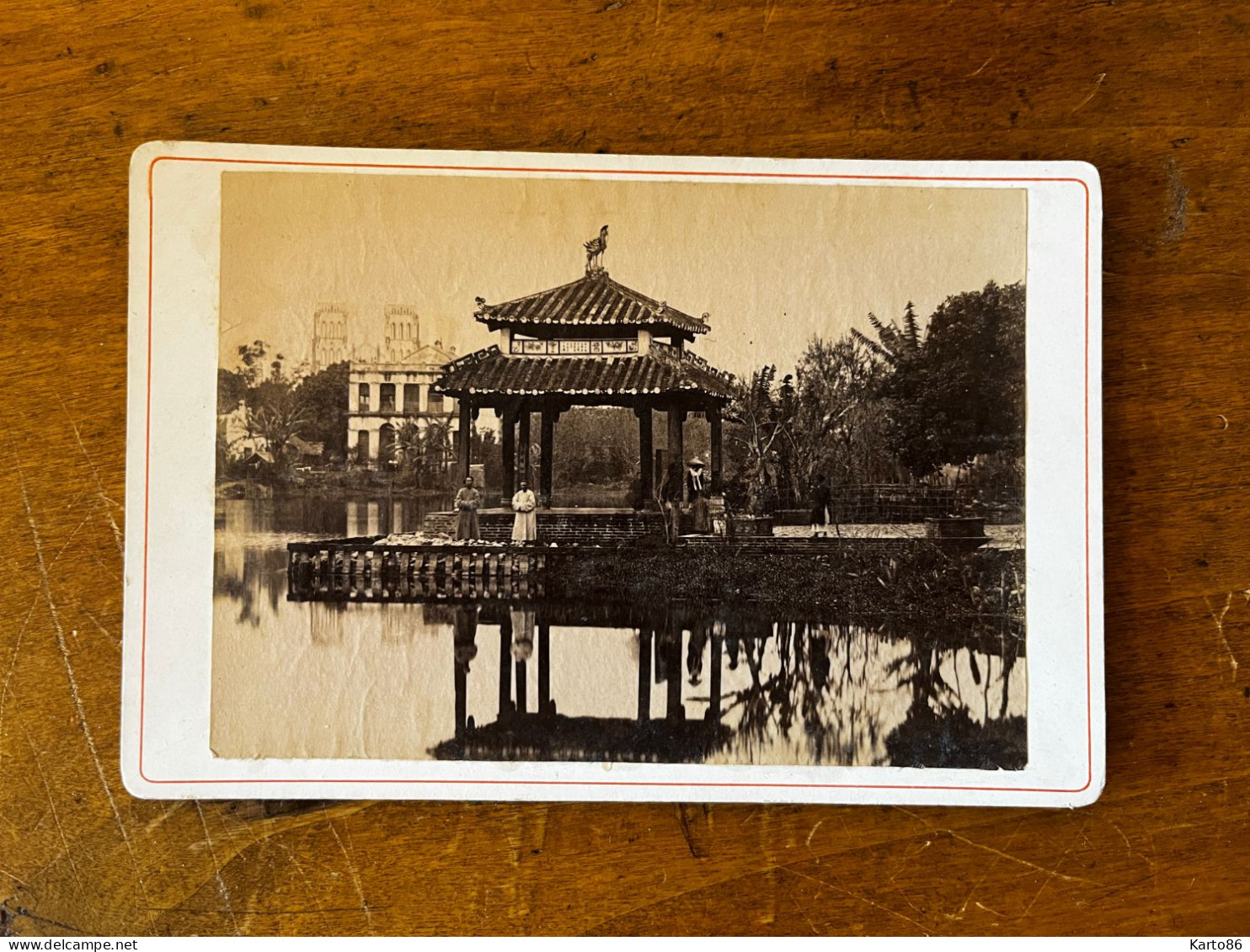 China ? Vietnam ? * Photo CDV Cabinet Circa 1870/1890 * Temple ? * Chine Tonkin Indochine - China