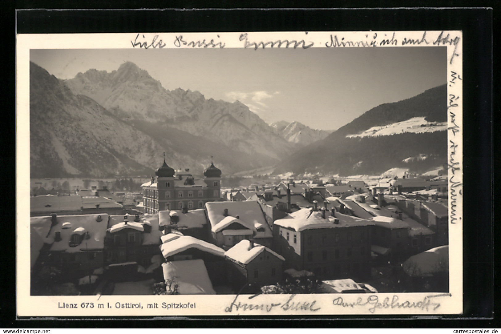 AK Lienz /Tirol, Teilansicht Im Schnee  - Sonstige & Ohne Zuordnung