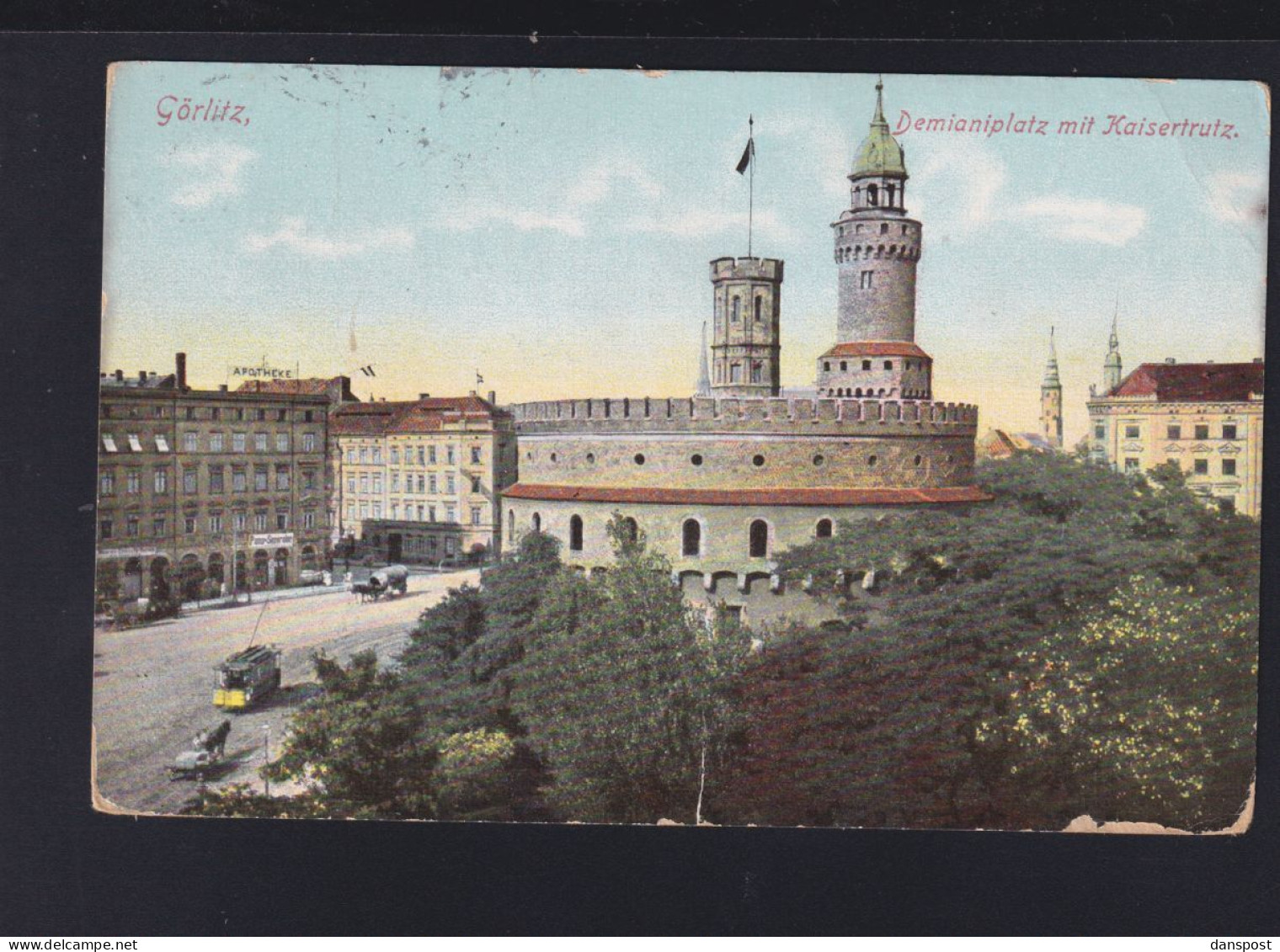 Dt. Reich AK Görlitz Demianplatz  Feldpost 1914 - Goerlitz