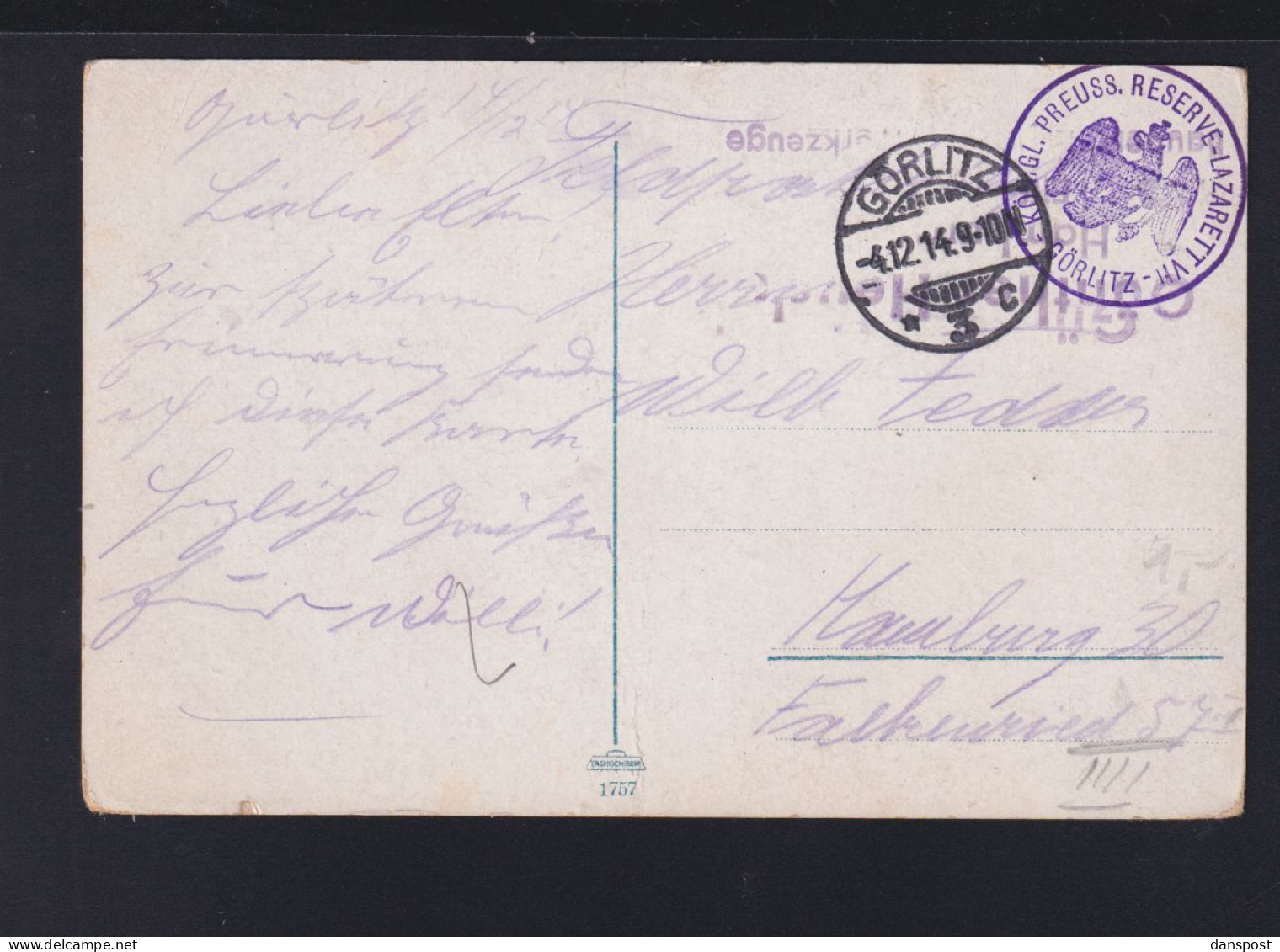 Dt. Reich AK Görlitz Demianplatz  Feldpost 1914 - Görlitz