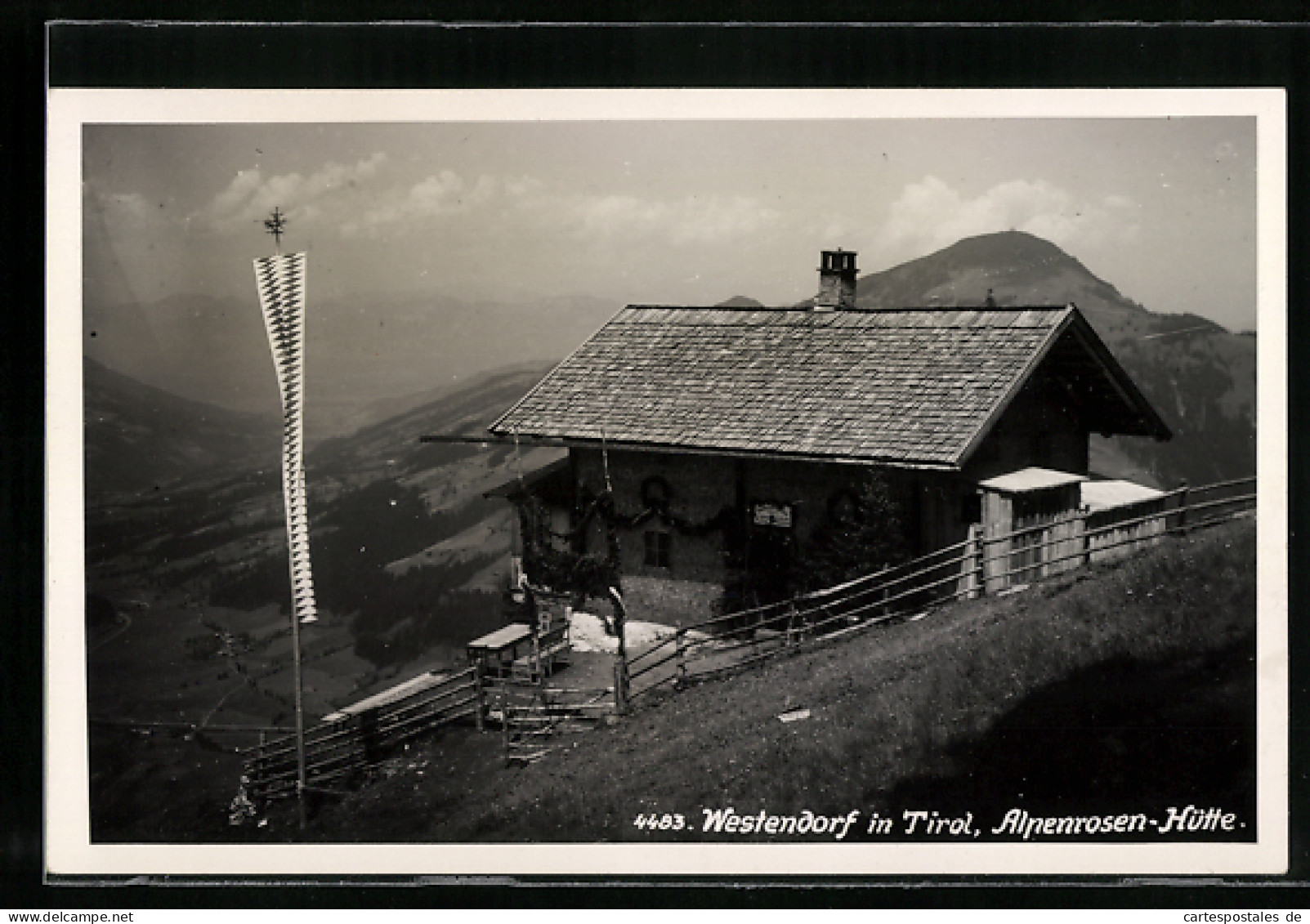 AK Westendorf /Tirol, Alpenrosen-Hütte Vor Berglandschaft  - Other & Unclassified