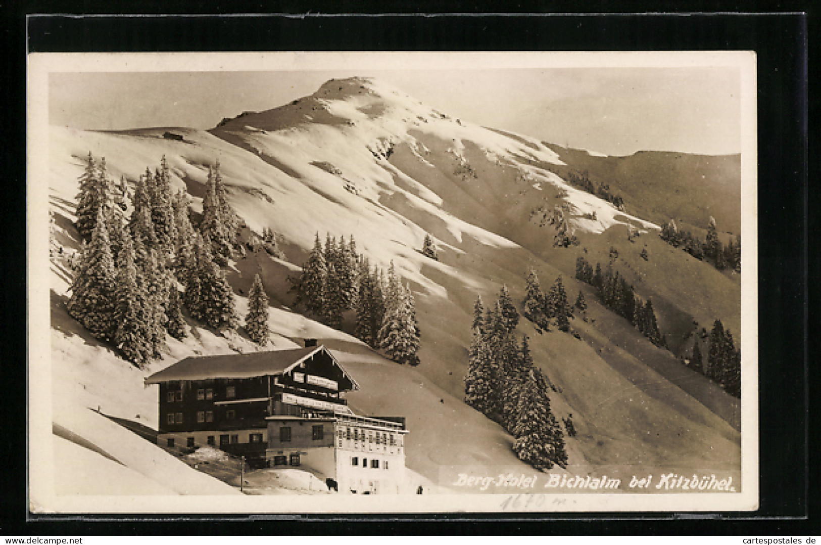 AK Kitzbühel, Berg-Hotel Bichlalm Im Schnee  - Other & Unclassified