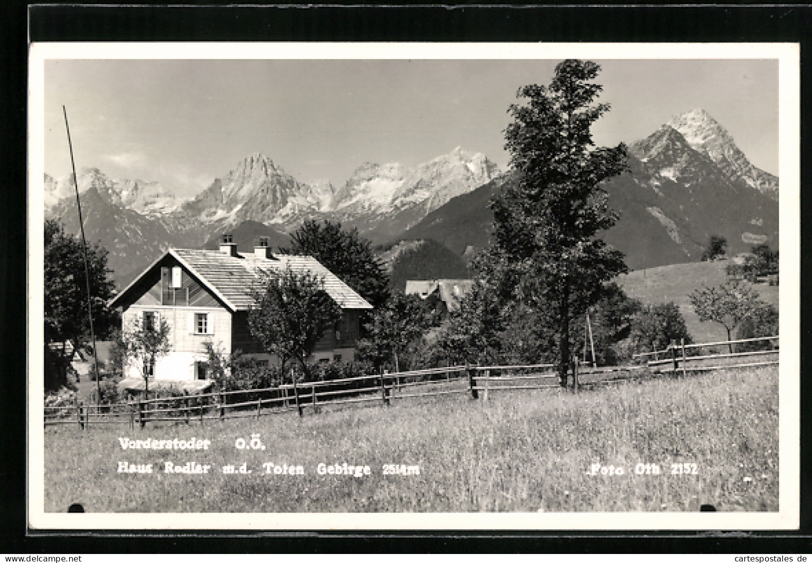 AK Vorderstoder /O.Ö., Hotel-Pension Haus Rodler M. D. Toten Gebirge  - Altri & Non Classificati