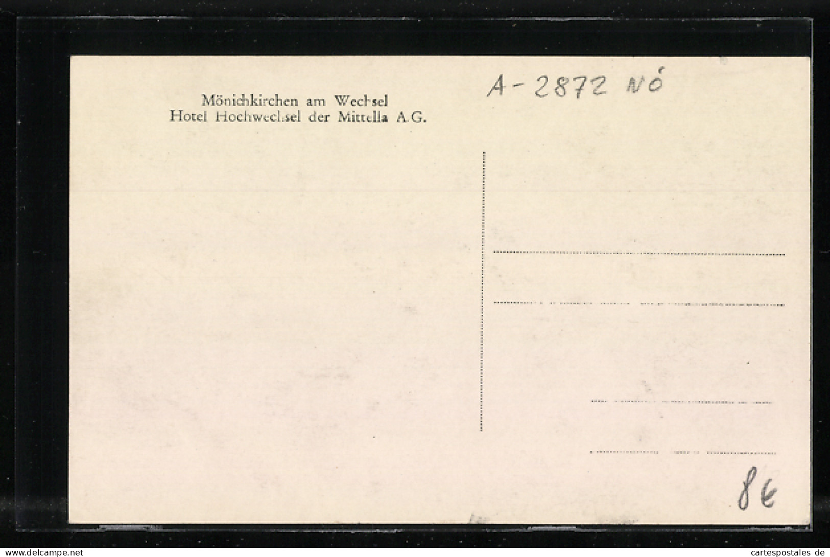 AK Mönichkirchen A. Wechsel, Hotel Hochwechsel Der Mittella A.G., Leute, Auto  - Sonstige & Ohne Zuordnung