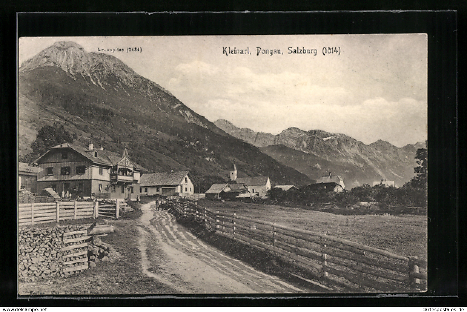 AK Kleinarl /Pongau, Ortsansicht Mit Kraxspitze  - Sonstige & Ohne Zuordnung