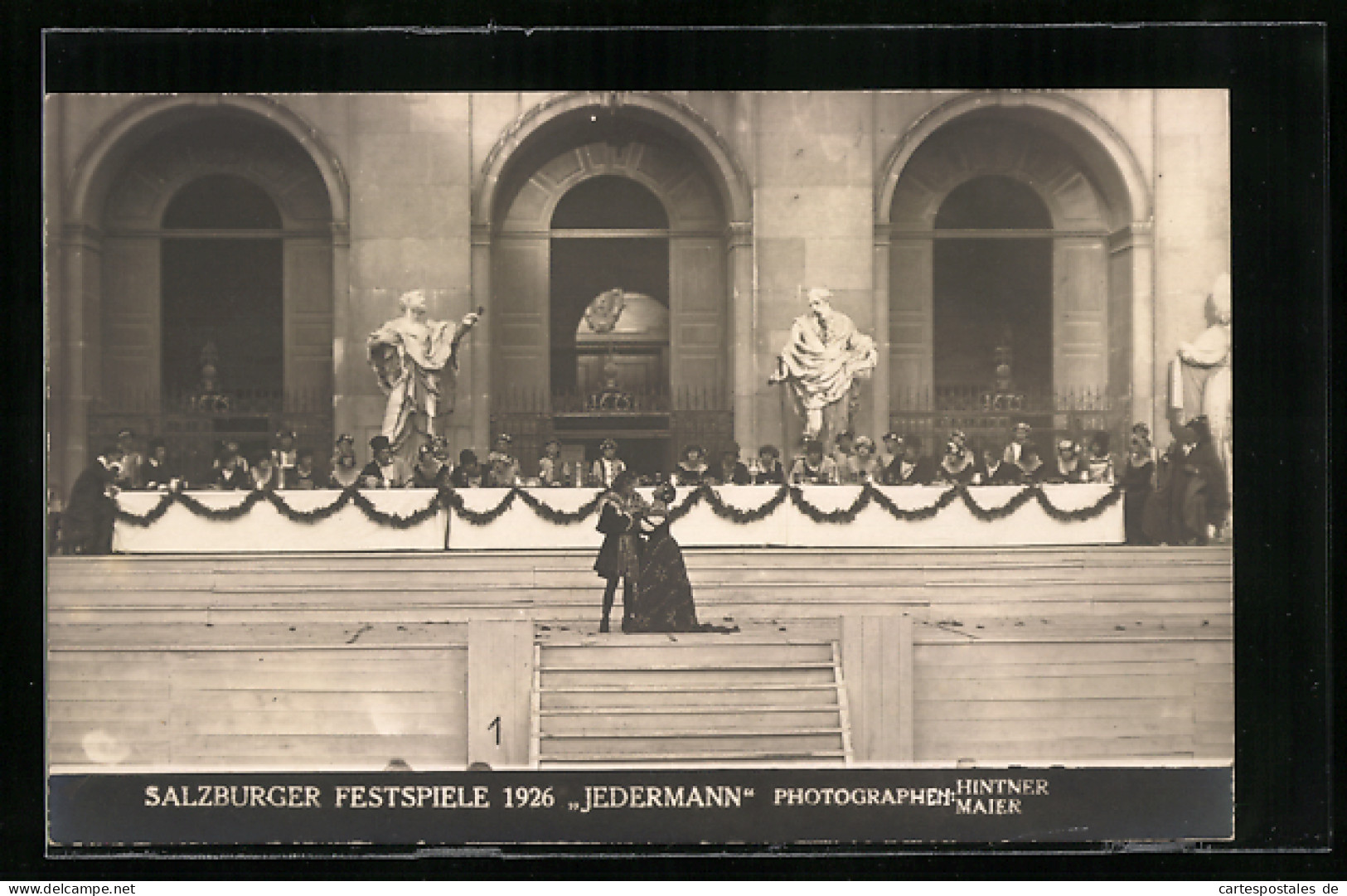 AK Salzburg, Festspiele 1926, Aufführung Jedermann  - Altri & Non Classificati