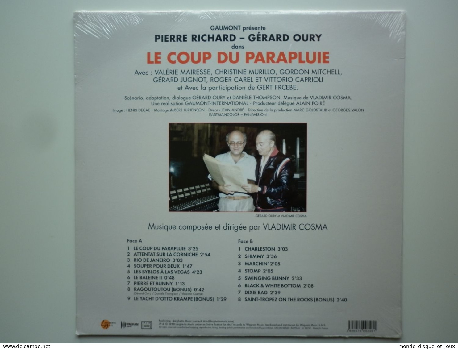 Vladimir Cosma Album 33Tours Vinyle Le Coup Du Parapluie Bof Réédition - Andere - Franstalig