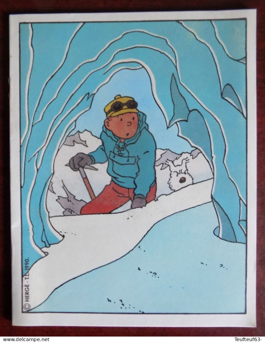 Lot De 3 Cahiers Vierges Couv. Tintin Hergé 1990 - Andere & Zonder Classificatie