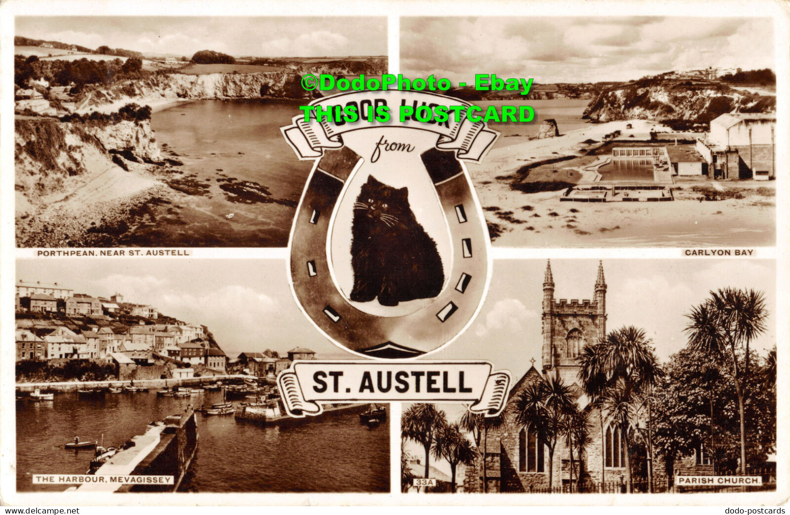 R357087 Good Luck From St. Austell. 33A. RP. Multi View - Monde