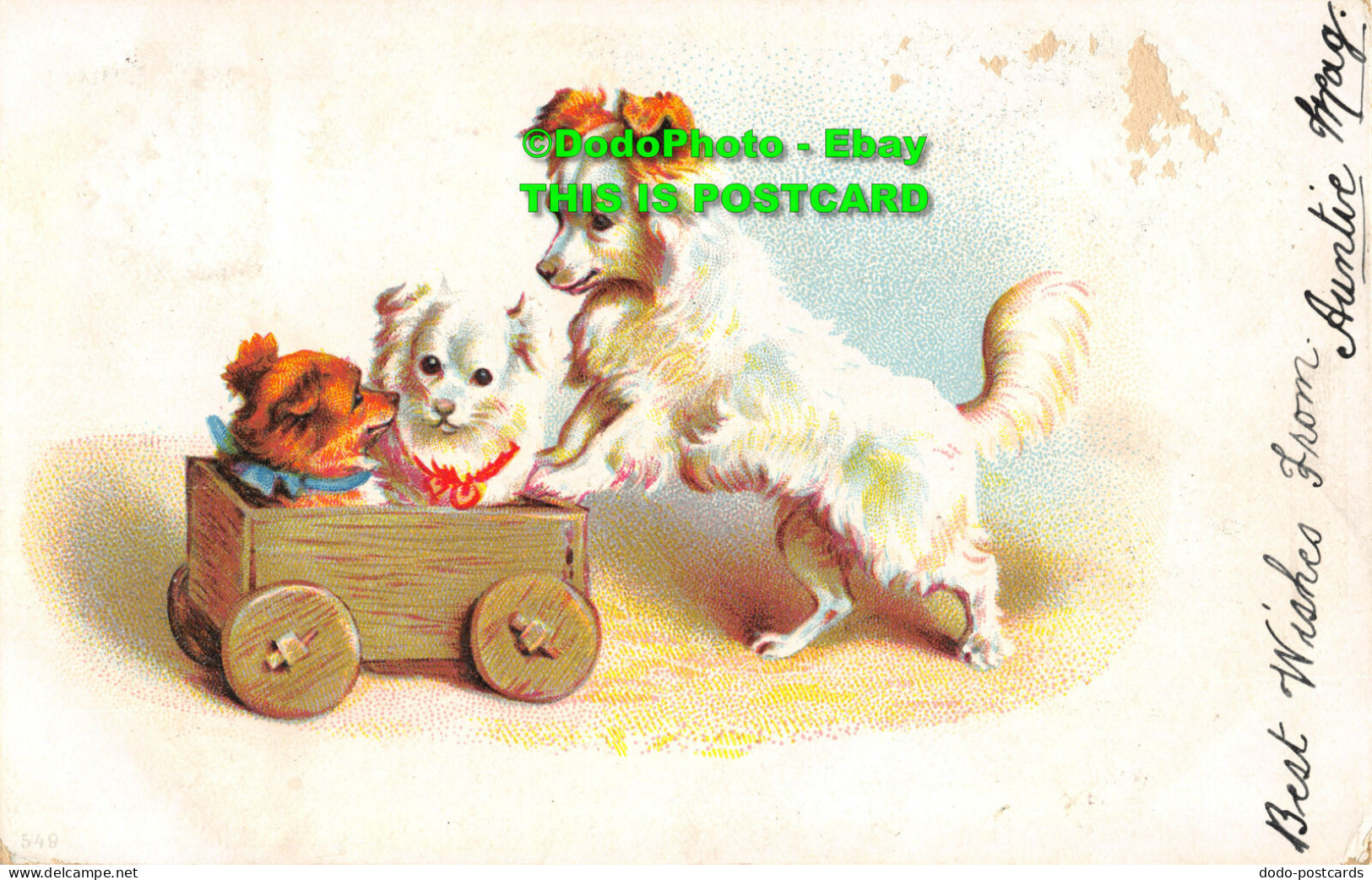 R357093 Gods. Puppies. Painting. 549. Postcard. 1904 - Monde