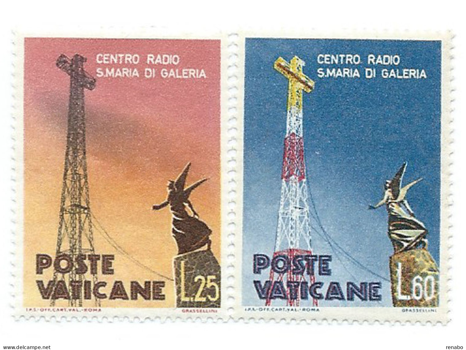 Vaticano 1959; Centro Radio Di Santa Maria Di Galeria, Serie Completa, Nuova. - Unused Stamps