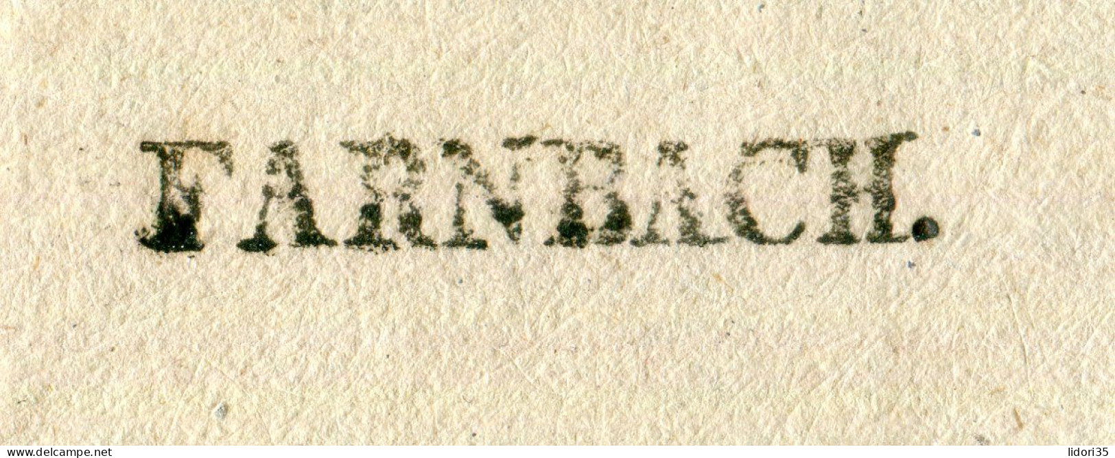 "BAYERN" 1832, Vorphila-Brief Mit Klarem L1 "FARNBACH", Innen Gebuehren- Und Praegestempel (L2005) - Préphilatélie