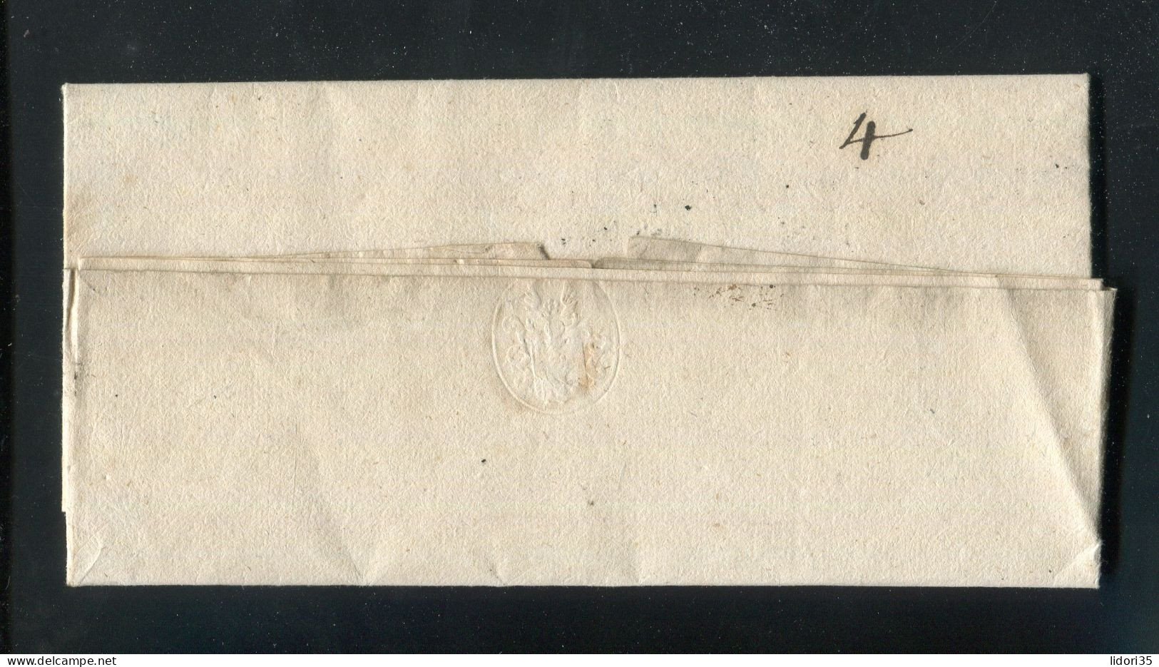 "BAYERN" 1832, Vorphila-Brief Mit Klarem L1 "FARNBACH", Innen Gebuehren- Und Praegestempel (L2005) - Precursores