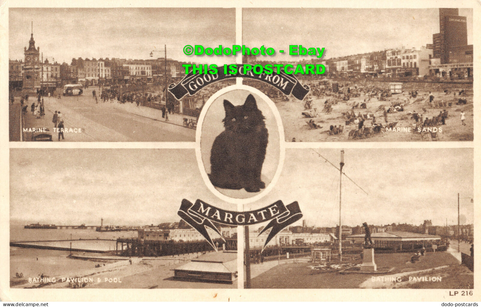 R357103 Good Luck From Margate. LP 216. A. H. And S. Paragon Series. Multi View - Monde