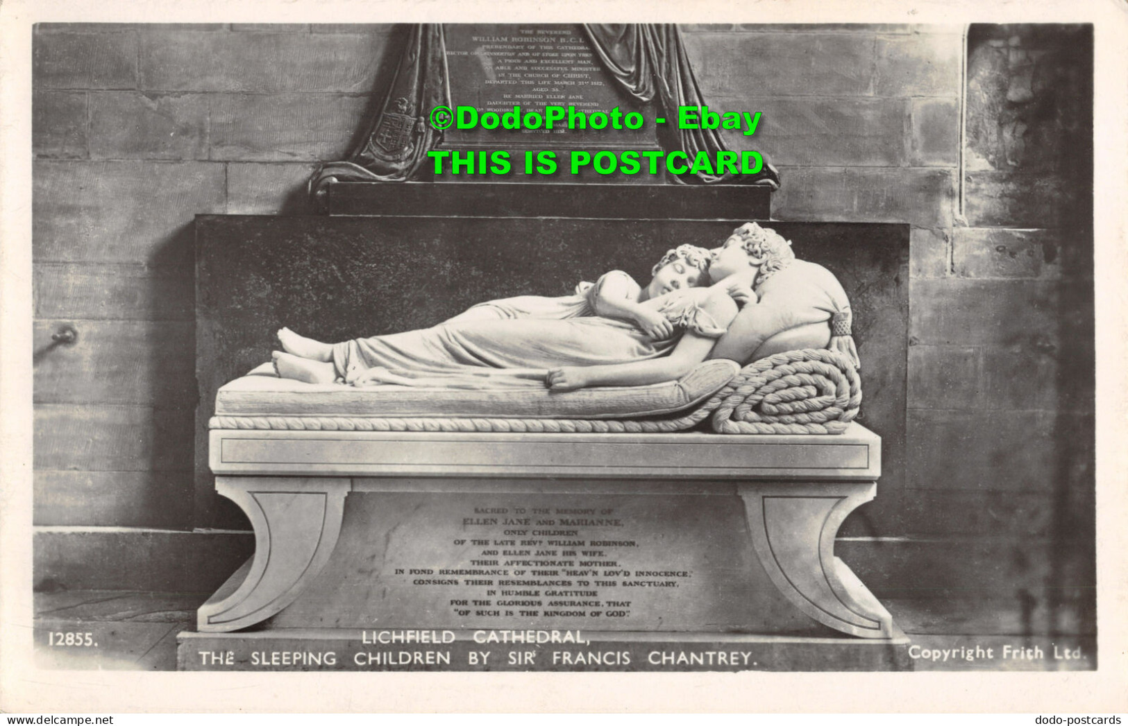 R357371 12855. Lichfield Cathedral. The Sleeping Children By Sir Francis Chantre - Monde
