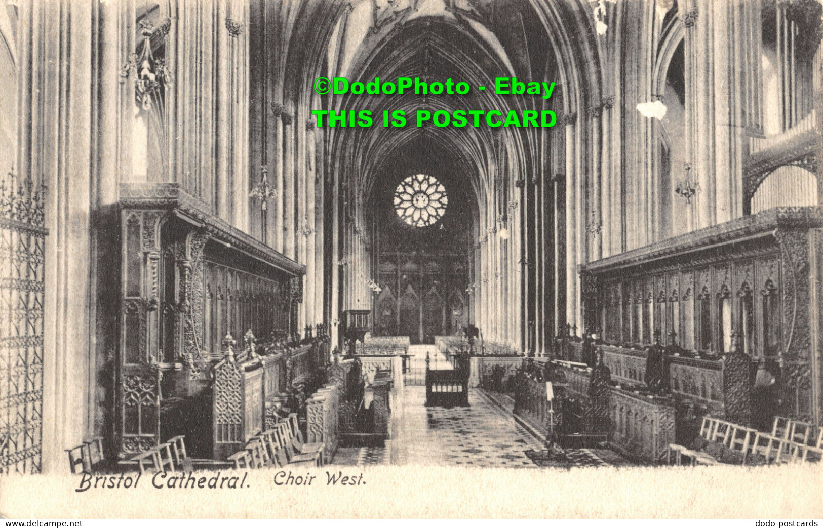 R357112 Bristol Cathedral. Choir West. Friths Series - Monde