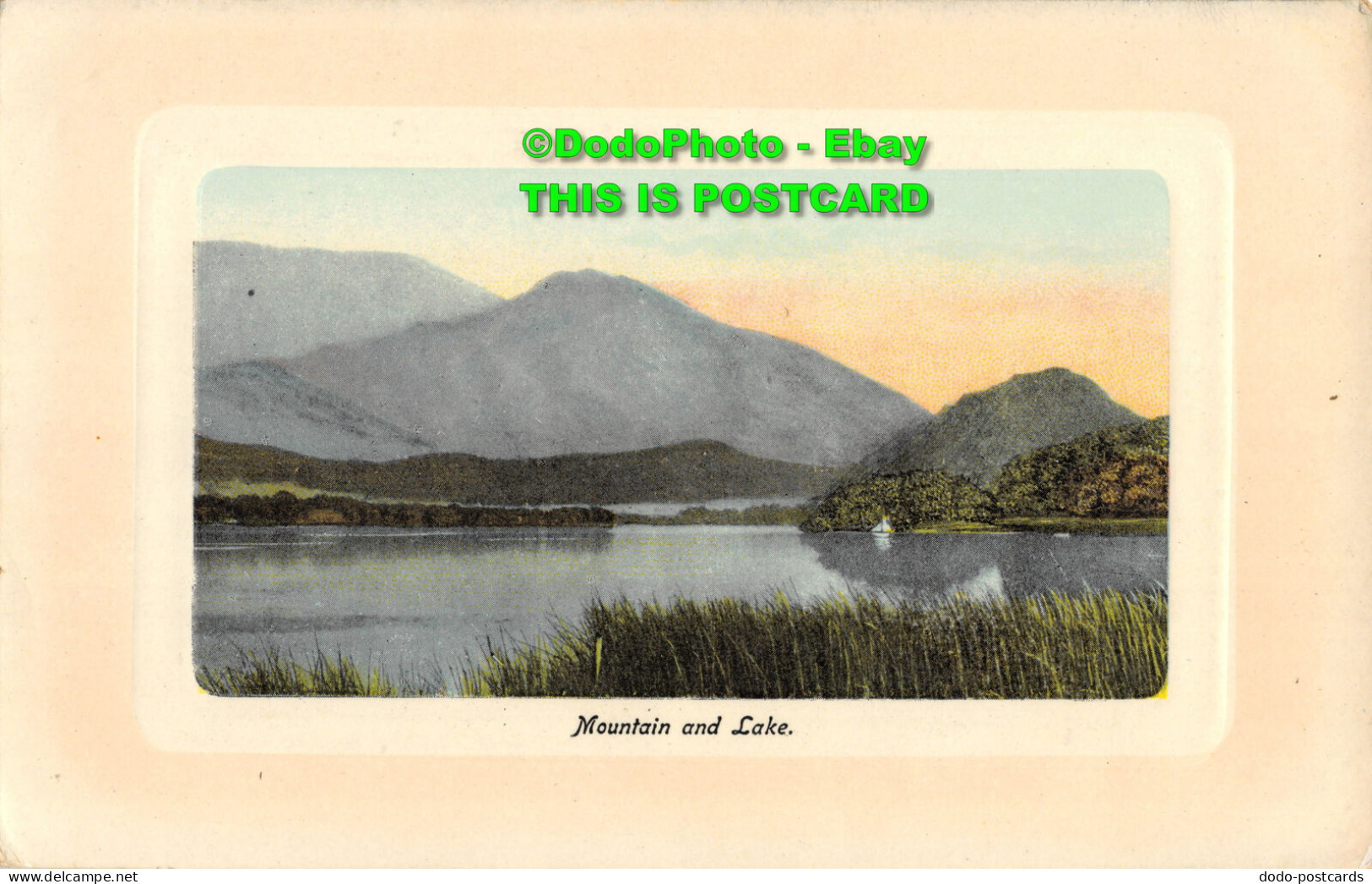 R357380 Mountain And Lake. 1909 - Monde