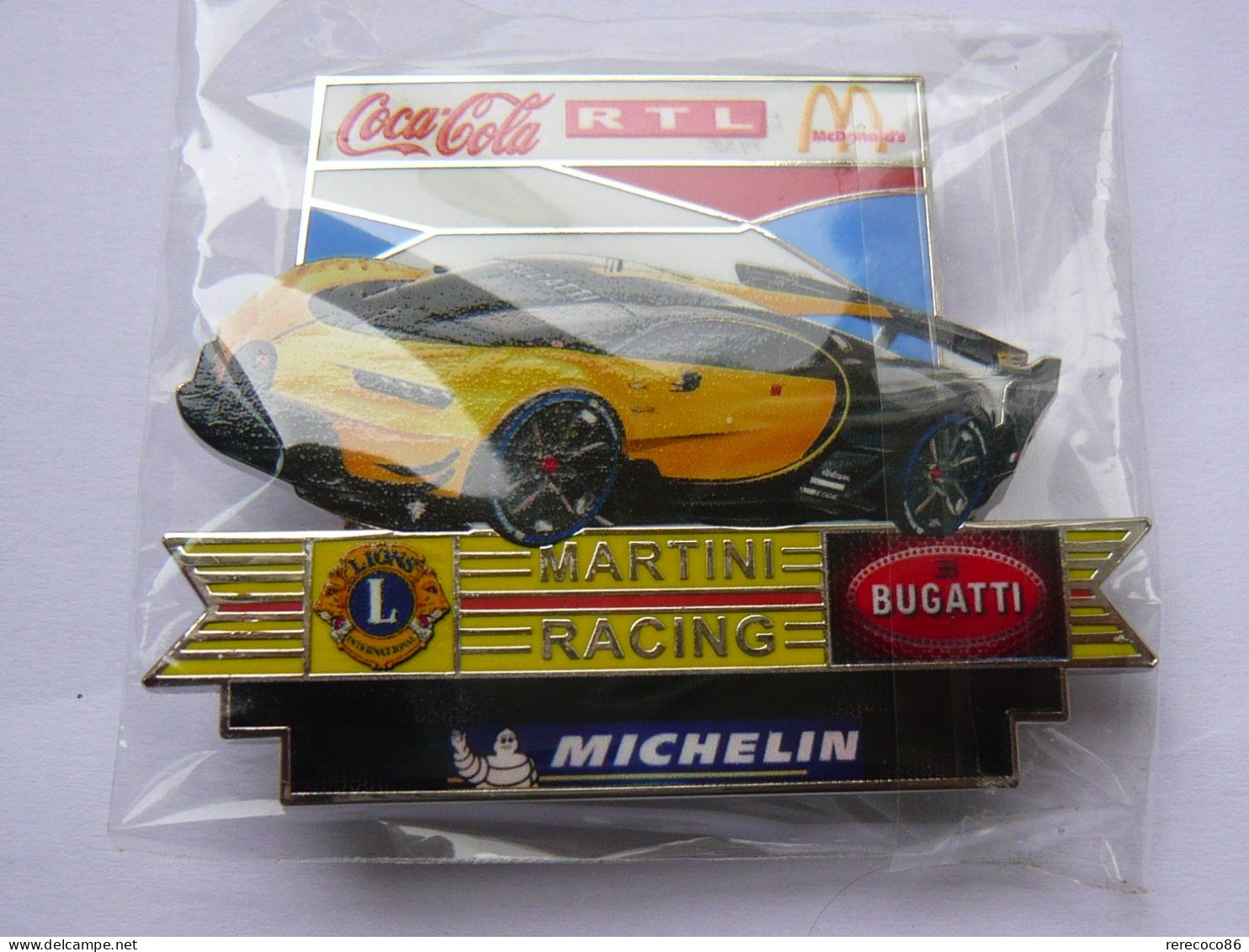 BIG Pin S BUGATTI MARTINI RACING COCA MAC DO MICHELIN 6 X 4,5 CM NEUF 25 EX 2 Photos - Andere & Zonder Classificatie