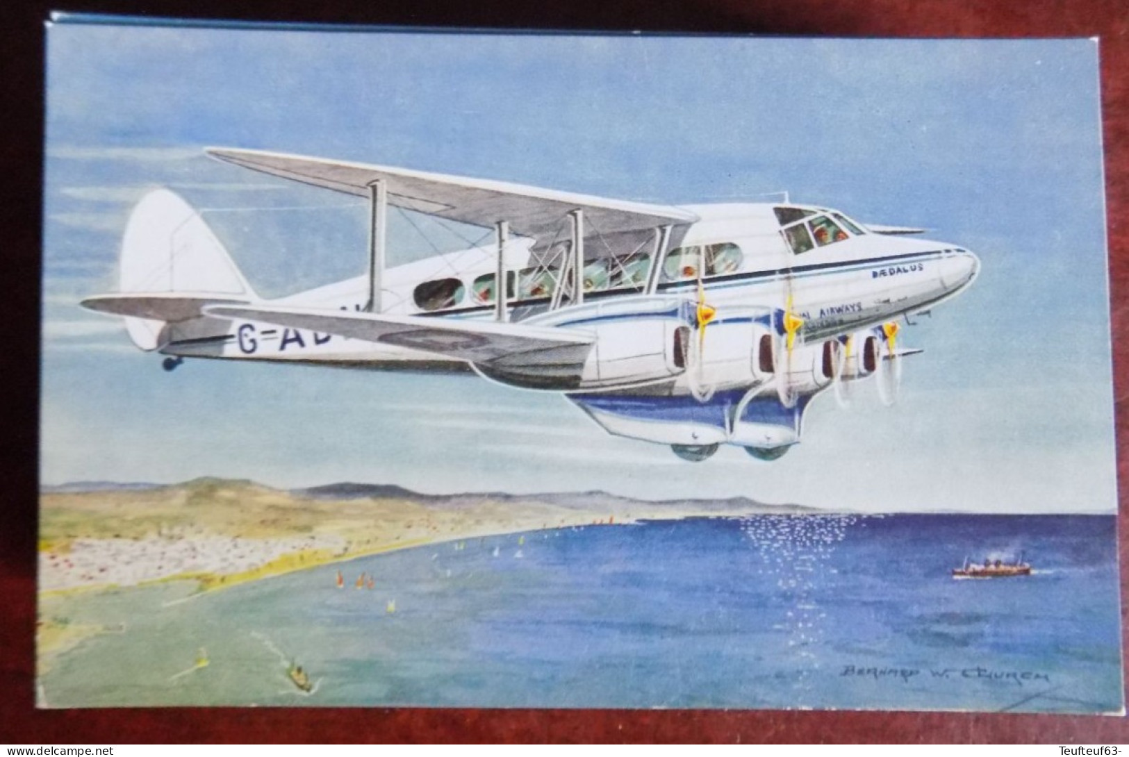 Cpm Avion " Daedalus " De Haviland Express Air Liner... - Ill. W. Church - 1946-....: Modern Era