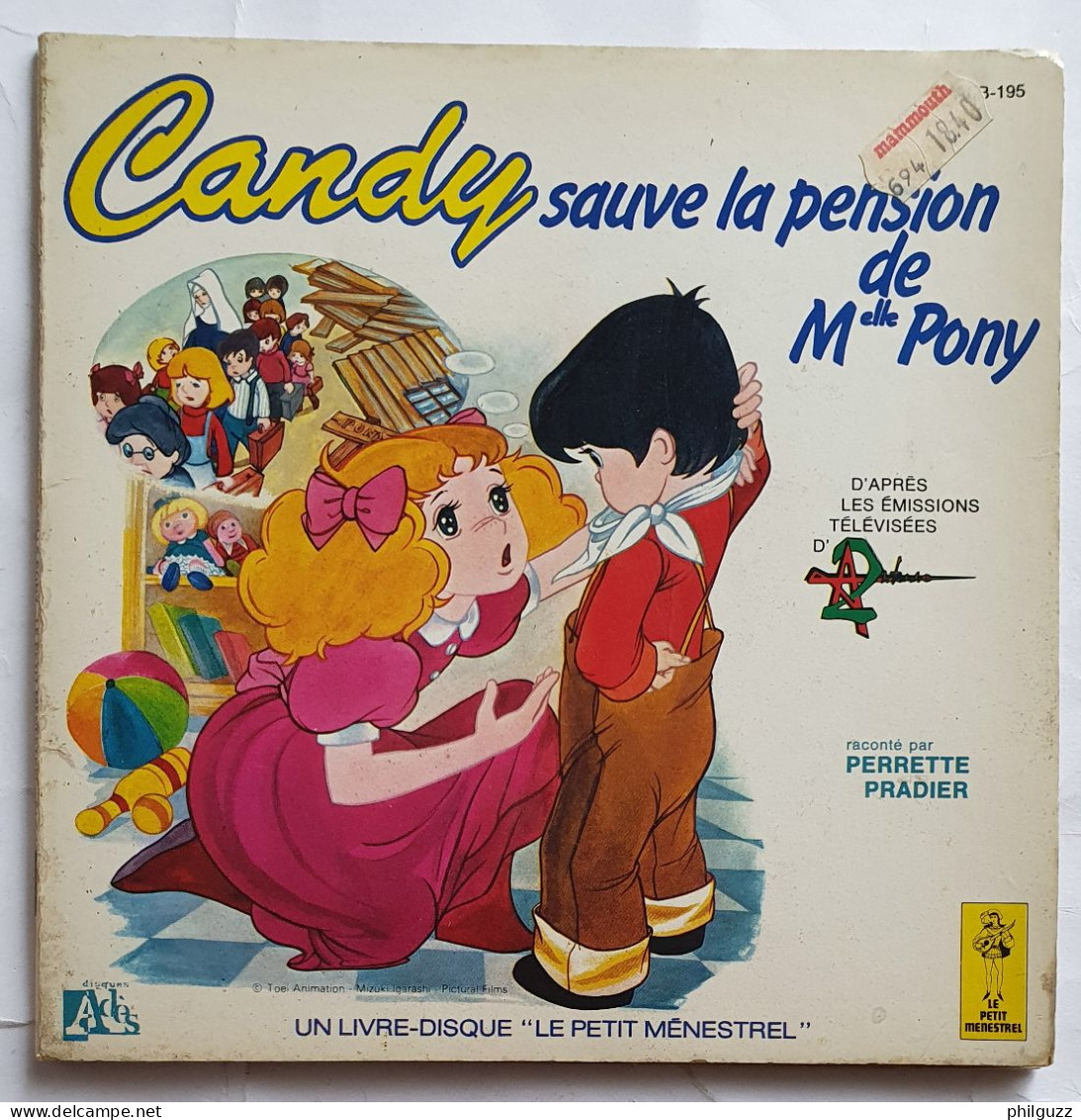 LIVRE DISQUE VINYLE 45 Tours Candy Sauve La Pension De Melle Pony Générique 1978 - Ediciones De Colección