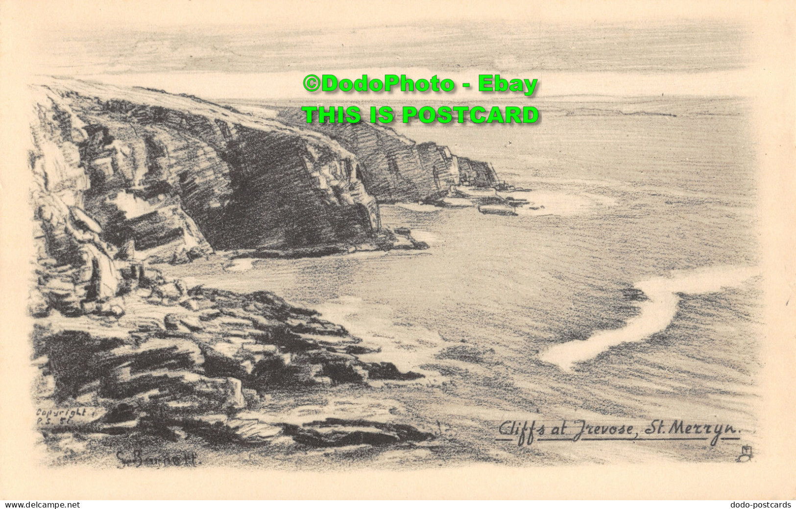 R357152 Cliffs At Irevose. St. Merryn. Tuck - World