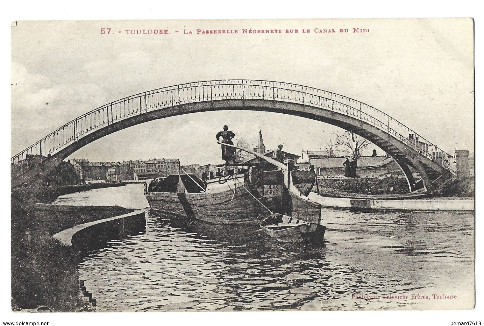 31 Toulouse - La Passerelle Negrenets Sur Le Canal Du Midi - Peniche - Toulouse
